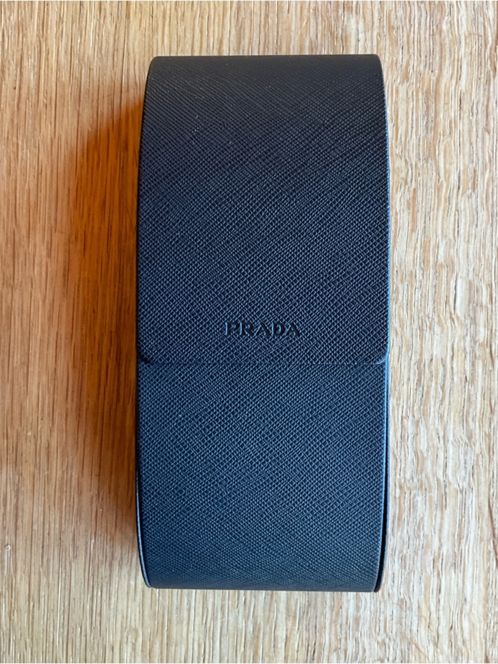 Prada Black Saffiano Leather Sunglasses Case